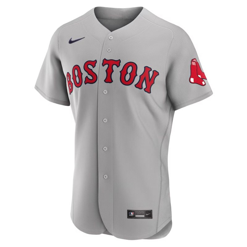 Boston Red Sox Team Road Pro Official Unisex Custom Jersey - Gray - Champions Jerseys