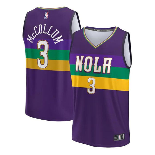 CJ McCollum New Orleans Pelicans Unisex 2022/23 Fastbreak Jersey - City Edition - Purple - Champions Jerseys