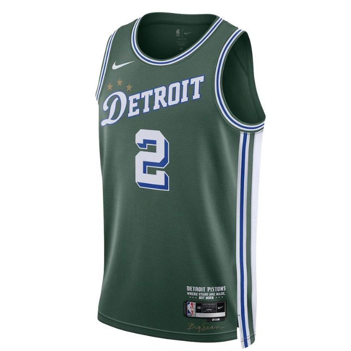 Cade Cunningham Detroit Pistons Unisex 2022/23 Swingman Jersey - City Edition - Green - Champions Jerseys