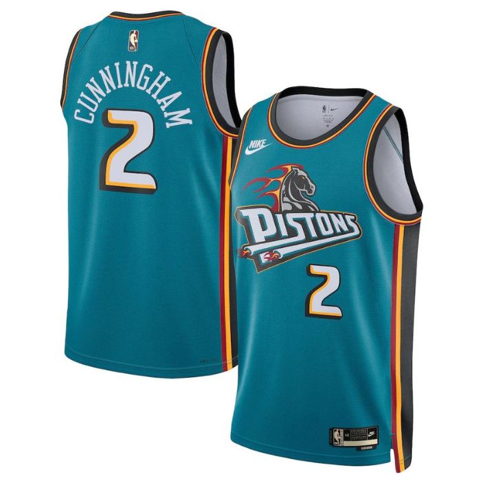 Cade Cunningham Detroit Pistons Unisex 2022/23 Swingman Jersey Teal - Classic Edition - Champions Jerseys