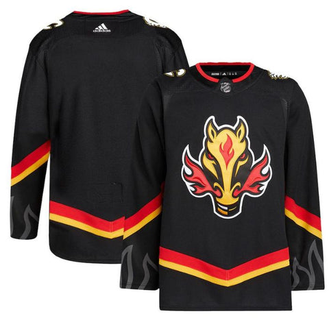 Calgary Flames Unisex Alternate Primegreen Pro Jersey - Black - Champions Jerseys