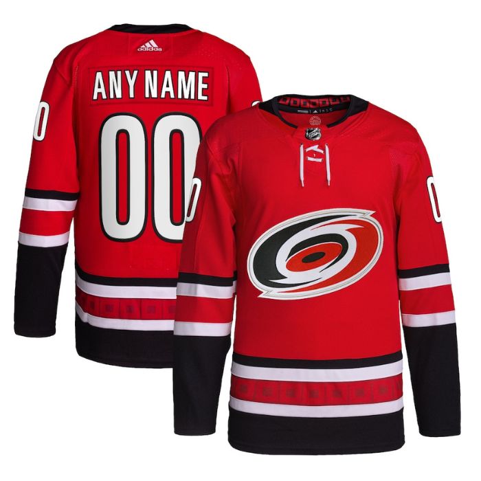 Carolina Hurricanes Unisex Home Primegreen Pro Custom Jersey - Red - Champions Jerseys