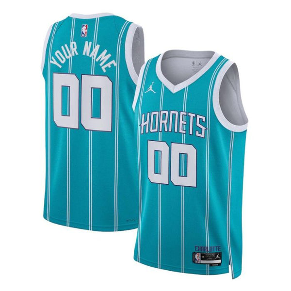 Charlotte Hornets Unisex Shirt 2022/23 Swingman Customized Jersey Teal - Icon Edition - Champions Jerseys