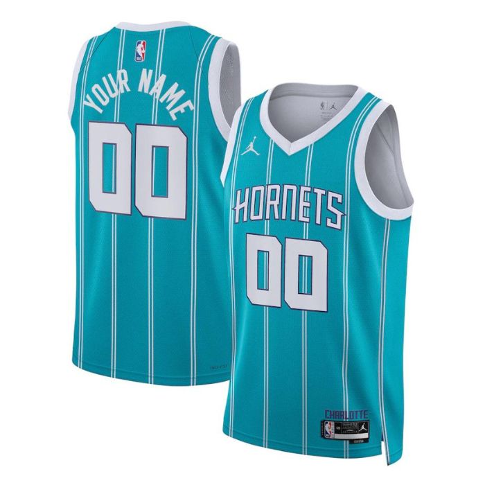 Charlotte Hornets Unisex Shirt 2022/23 Swingman Customized Jersey Teal - Icon Edition - Champions Jerseys