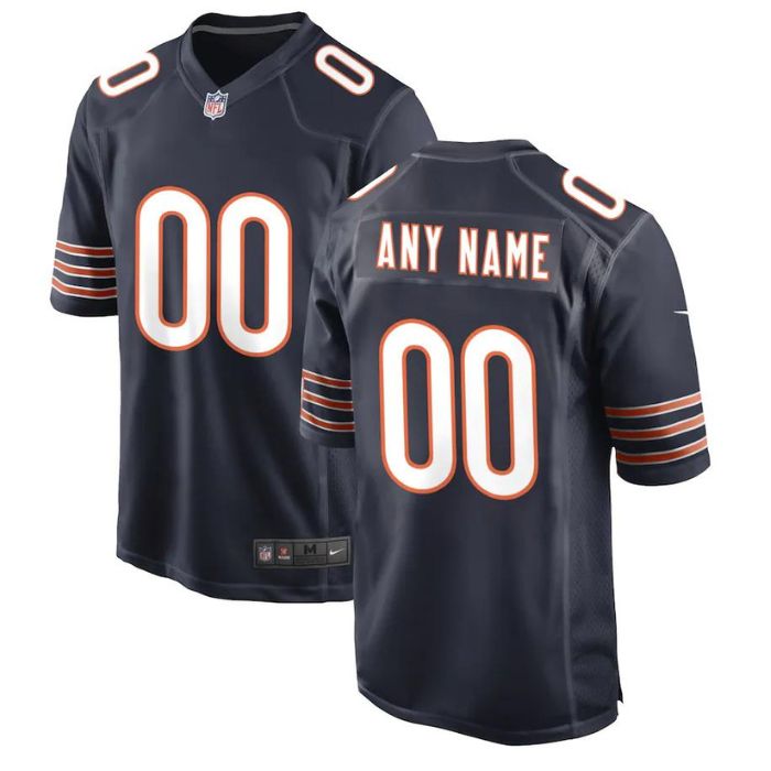 Chicago Bears Unisex Shirt Custom Game Jersey - Navy - Champions Jerseys