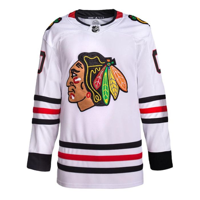 Chicago Blackhawks Unisex Away Primegreen Pro Custom Jersey - White - Champions Jerseys