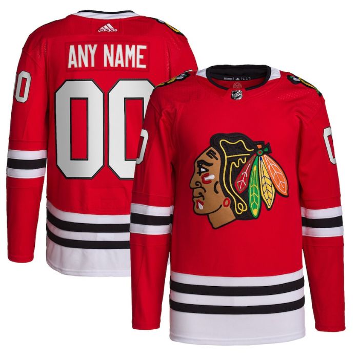 Chicago Blackhawks Unisex Home Primegreen Pro Custom Jersey - Red - Champions Jerseys