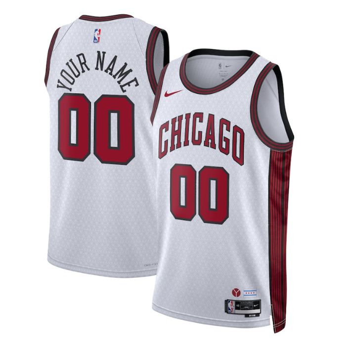 Chicago Bulls Unisex Shirt 2022/23 Swingman Customized Jersey - City Edition - White - Champions Jerseys