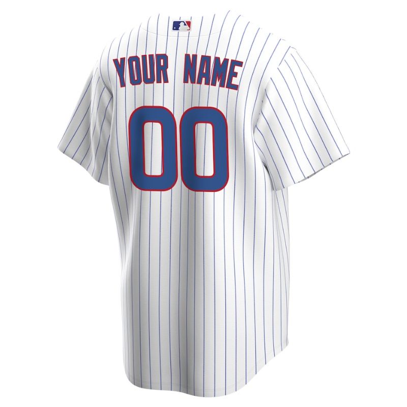 Chicago Cubs Team Home Unisex Custom Jersey - White - Champions Jerseys
