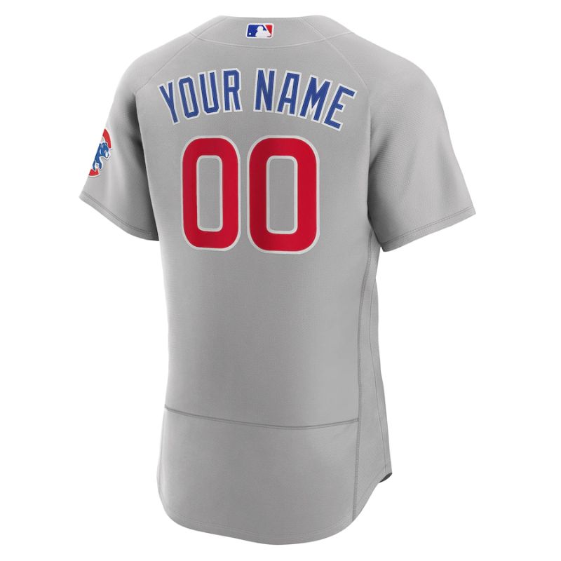 Chicago Cubs Team Road Pro Official Unisex Custom Jersey - Gray - Champions Jerseys