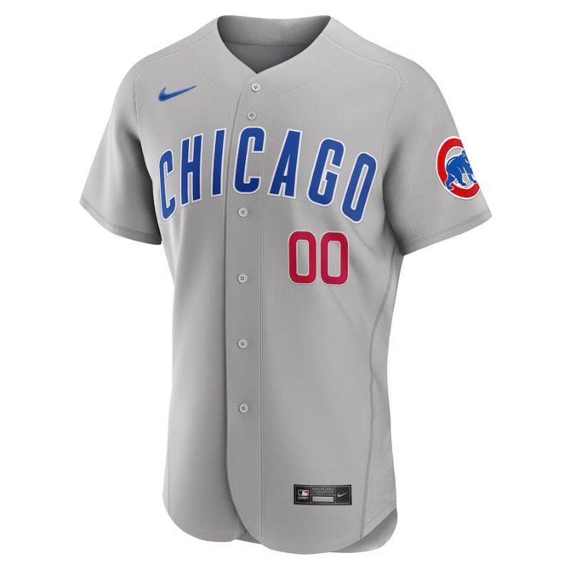 Chicago Cubs Team Road Pro Official Unisex Custom Jersey - Gray - Champions Jerseys