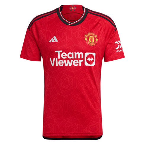 Christian Eriksen Manchester United Shirt 2023/24 Home Player Jersey - Red - Jersey Teams World