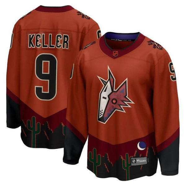 Clayton Keller Arizona Coyotes Special Edition 2.0 Breakaway Player Jersey - Burnt Orange - Champions Jerseys