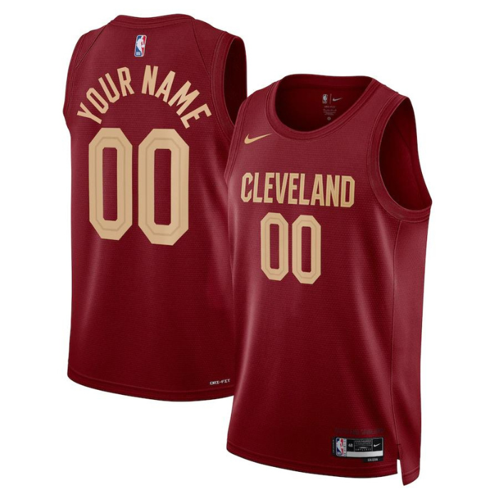 Cleveland Cavaliers Unisex 2022/23 Swingman Customized Jersey Wine - Icon Edition - Champions Jerseys