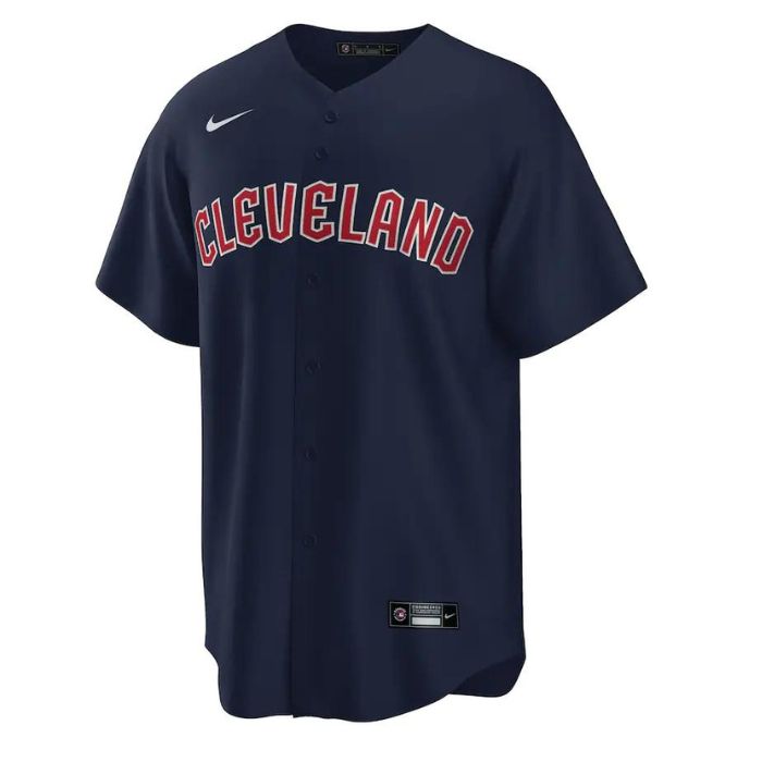 Cleveland Guardians Team Alternate Pro Custom Jersey - Navy - Champions Jerseys