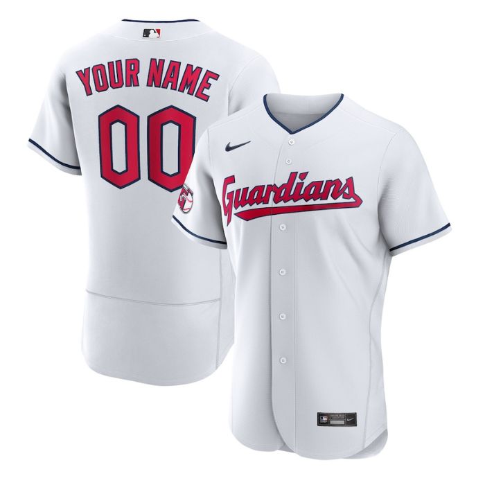 Cleveland Guardians Team Official Unisex Custom Jersey - White - Champions Jerseys