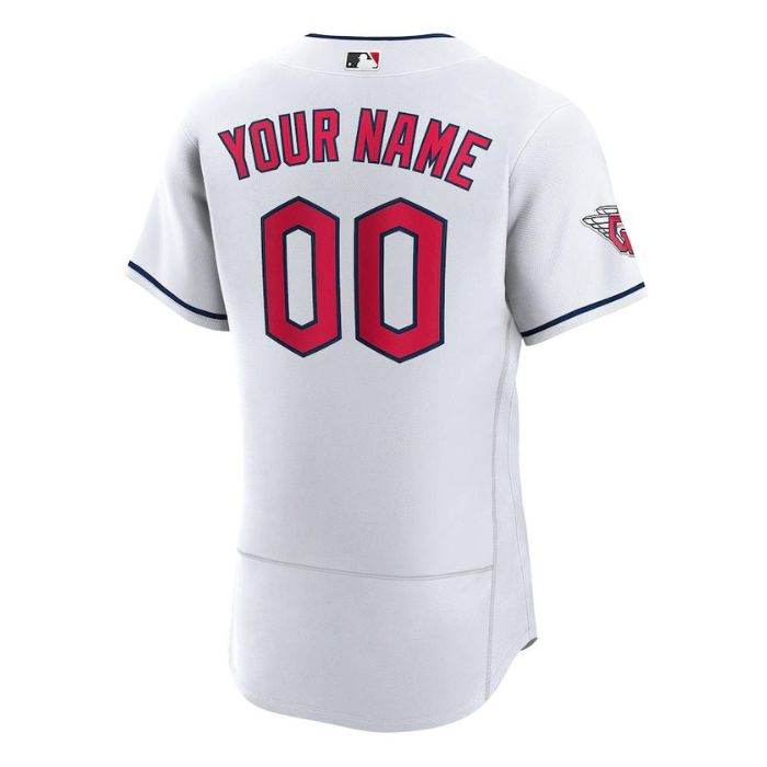 Cleveland Guardians Team Official Unisex Custom Jersey - White - Champions Jerseys