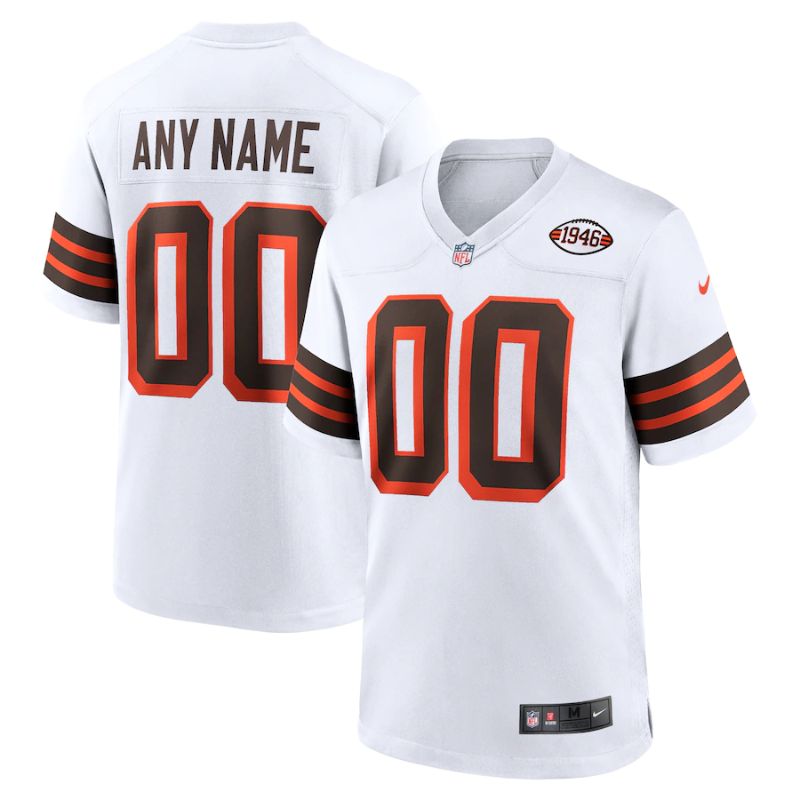 Cleveland Browns Team Collection Alternate Unisex Custom Jersey - White - Champions Jerseys