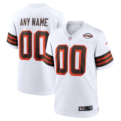 Cleveland Browns Team Collection Alternate Unisex Custom Jersey - White - Champions Jerseys