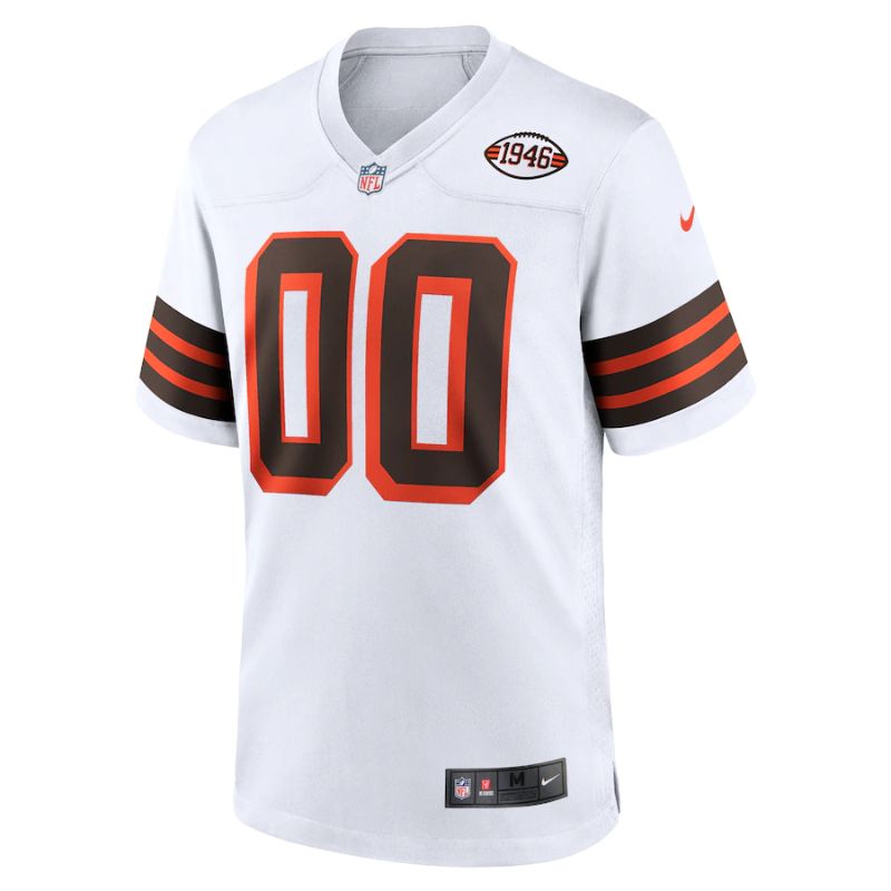 Cleveland Browns Team Collection Alternate Unisex Custom Jersey - White - Champions Jerseys