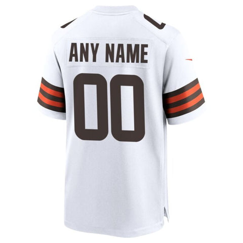 Cleveland Browns Team Custom Pro Game Unisex Jersey - White - Champions Jerseys