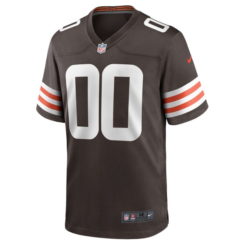 Cleveland Browns Team Unisex Customized Game Pro Jersey - Brown - Champions Jerseys