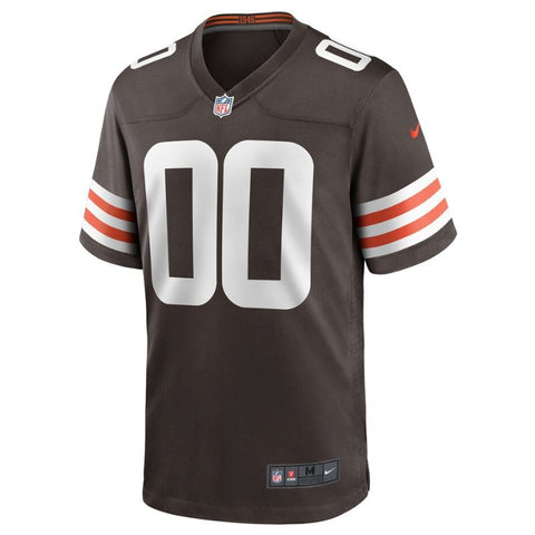 Cleveland Browns Team Unisex Customized Game Pro Jersey - Brown - Champions Jerseys