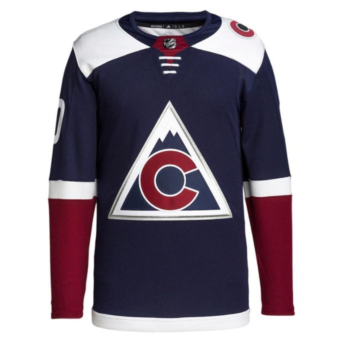 Colorado Avalanche Unisex Alternate Primegreen Pro Custom Jersey - Navy - Champions Jerseys