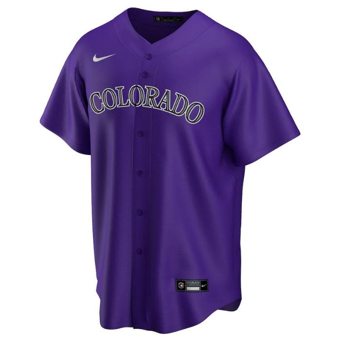 Colorado Rockies Team Alternate Unisex Customized Jersey - Purple - Champions Jerseys