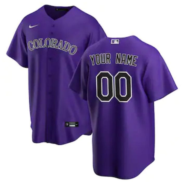 Colorado Rockies Team Alternate Unisex Customized Jersey - Purple - Champions Jerseys