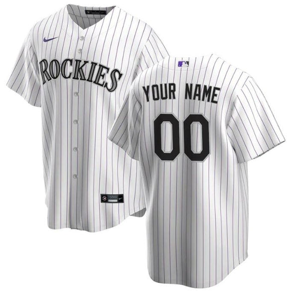 Colorado Rockies Team Home Pro Custom Unisex Jersey - White - Champions Jerseys