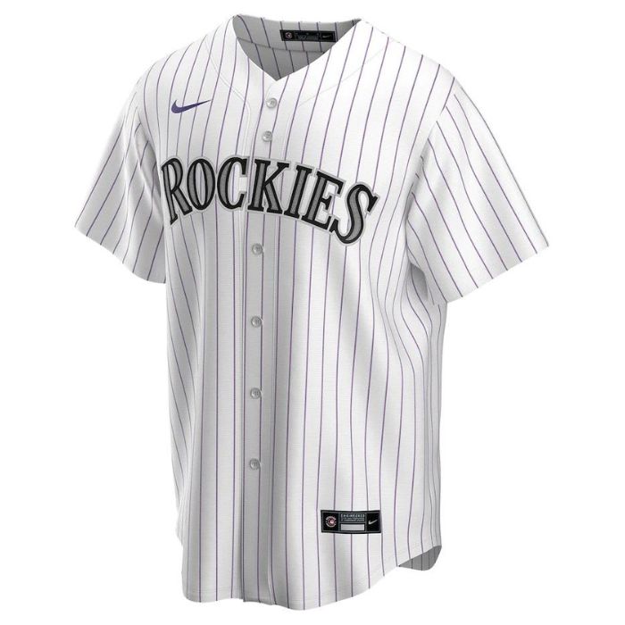 Colorado Rockies Team Home Pro Custom Unisex Jersey - White - Champions Jerseys