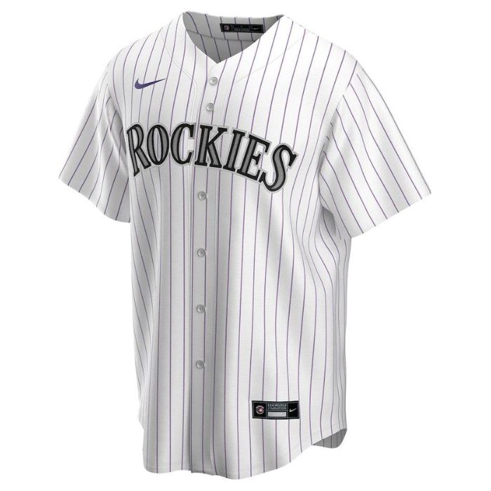 Colorado Rockies Team Home Pro Custom Unisex Jersey - White - Champions Jerseys