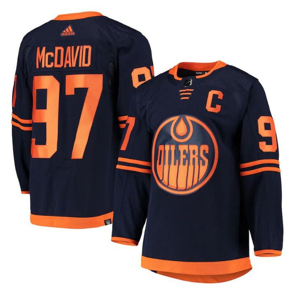 Connor McDavid Edmonton Oilers Team Alternate Primegreen Unisex Pro Player Jersey - Navy - Champions Jerseys