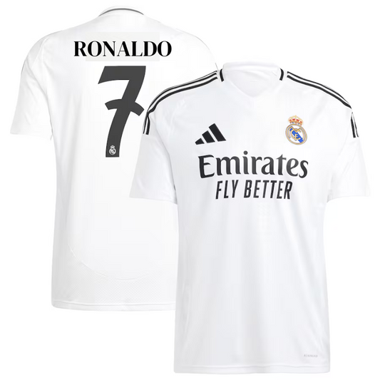 Cristiano Ronaldo 7 Real Madrid adidas Player 2024/25 Home Jersey - White