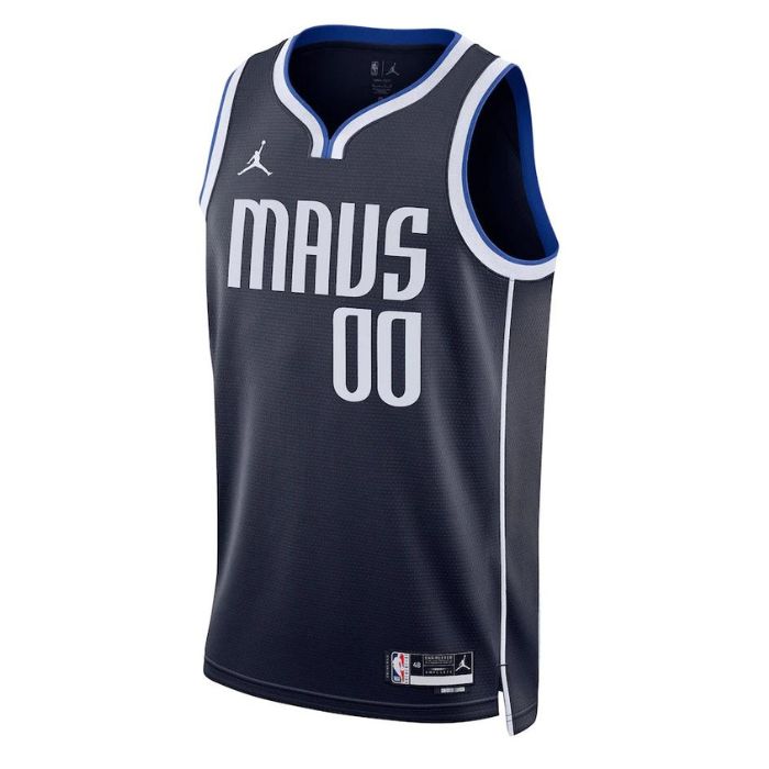 Dallas Mavericks Unisex 2022/23 Swingman Custom Pro Jersey - Statement Edition - Navy - Champions Jerseys