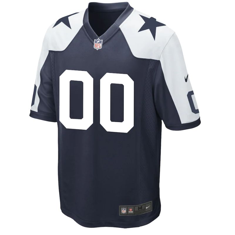 Dallas Cowboys Team Alternate Custom Game Unisex Jersey - Navy - Champions Jerseys