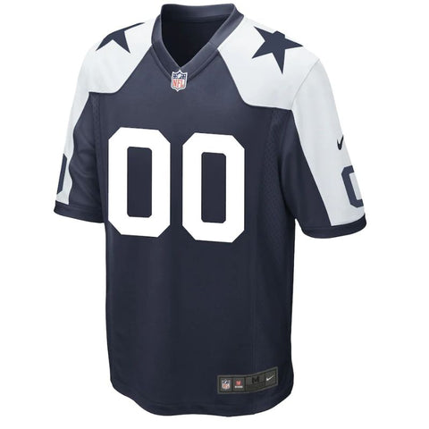 Dallas Cowboys Team Alternate Custom Game Unisex Jersey - Navy - Champions Jerseys