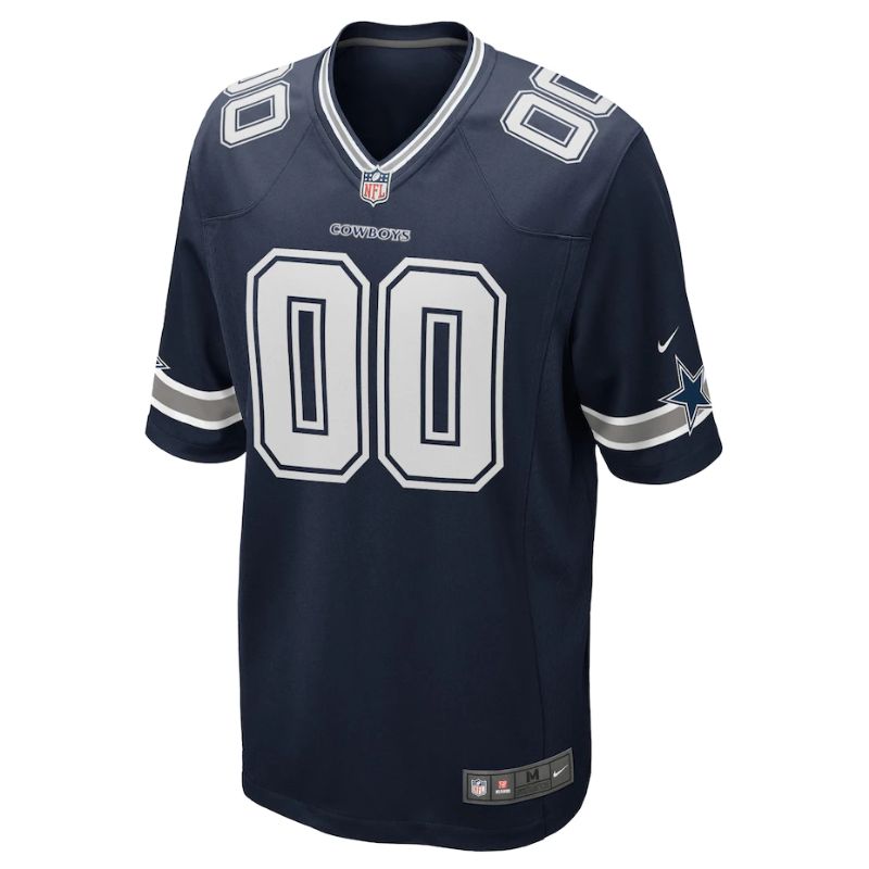 Dallas Cowboys Team Custom Game Unisex Jersey - Navy - Champions Jerseys