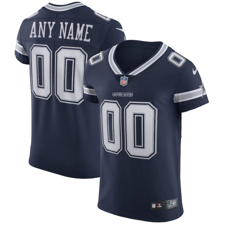 Dallas Cowboys Team Vapor Elite Pro Unisex Custom Jersey - Navy - Champions Jerseys