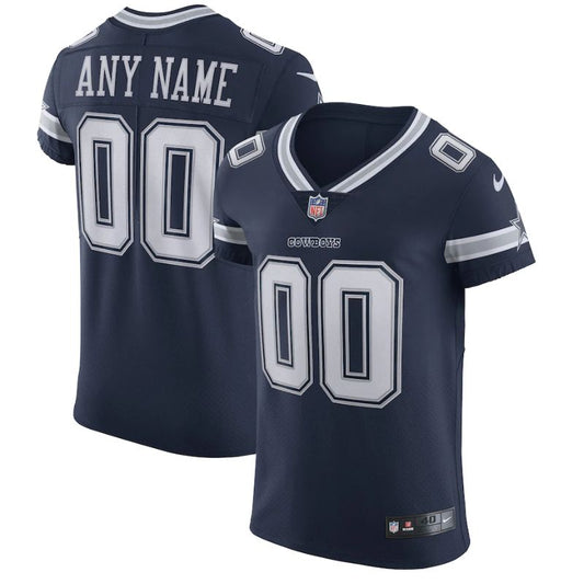 Dallas Cowboys Team Vapor Elite Pro Unisex Custom Jersey - Navy - Champions Jerseys