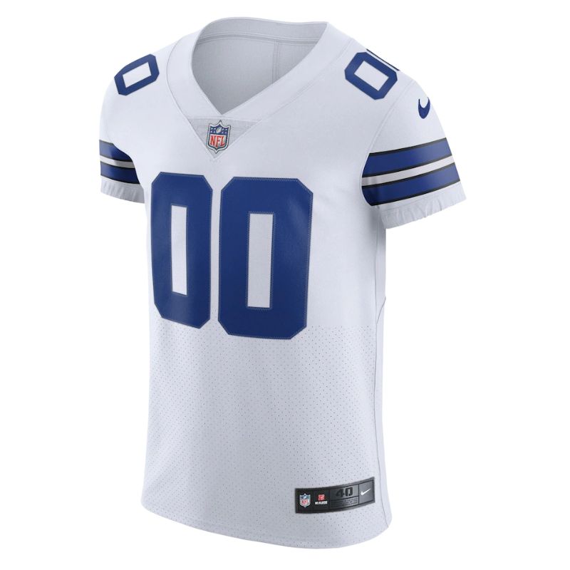 Dallas Cowboys Team Vapor Elite Unisex Custom Jersey - White - Champions Jerseys