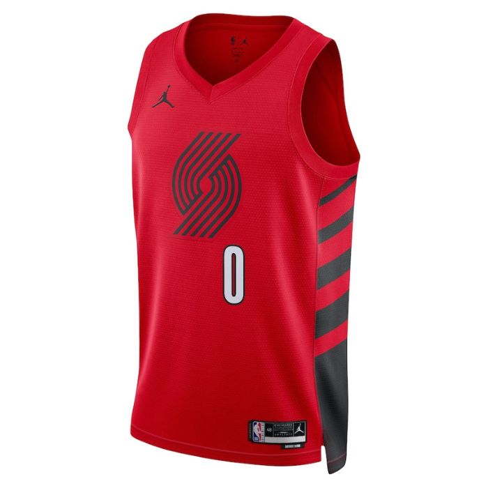 Damian Lillard Portland Trail Blazers 2022/23 Statement Edition Swingman Jersey - Red - Champions Jerseys