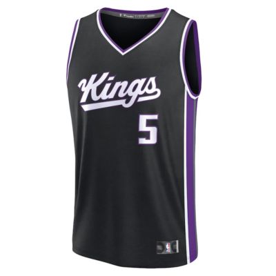 De'Aaron Fox Sacramento Kings 2023/24 Fast Break Jersey - Icon Edition - Black