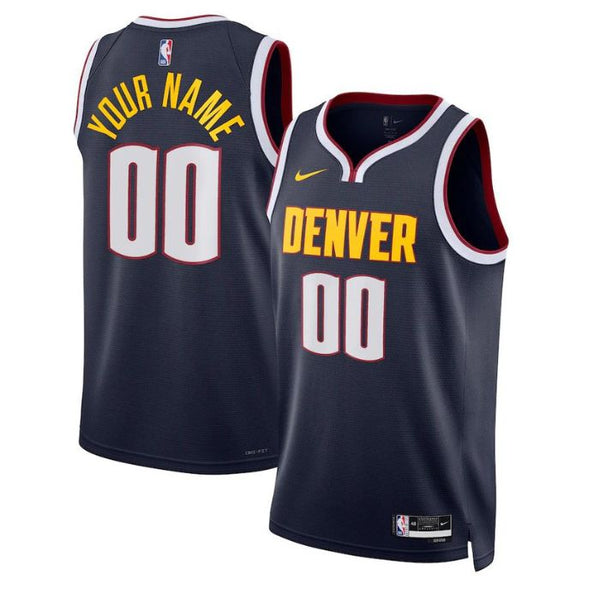 Denver Nuggets Unisex 2022/23 Swingman Custom Jersey Navy - Icon Edition - Champions Jerseys