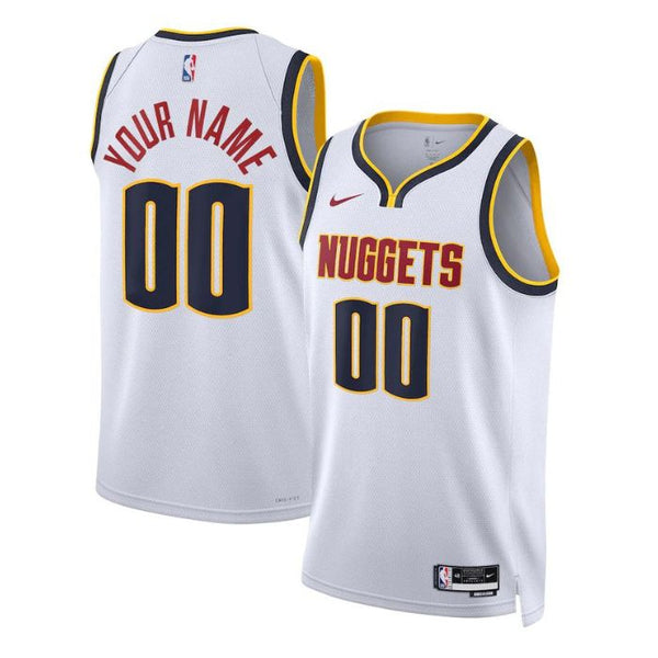 Denver Nuggets Unisex 2022/23 Swingman Custom Jersey White - Association Edition - Champions Jerseys