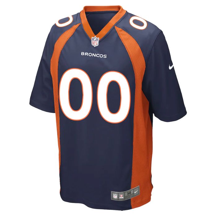 Denver Broncos Team Alternate Custom Pro Game Jersey - Navy - Champions Jerseys