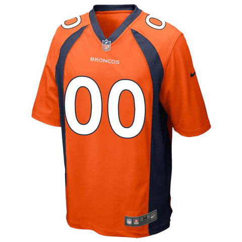 Denver Broncos Team Custom Game Jersey - Orange - Champions Jerseys