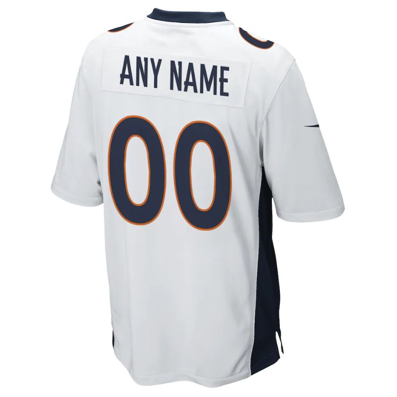 Denver Broncos Team Custom Game Unisex Jersey - White - Champions Jerseys