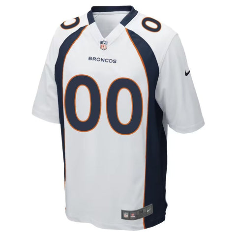 Denver Broncos Team Custom Game Unisex Jersey - White - Champions Jerseys